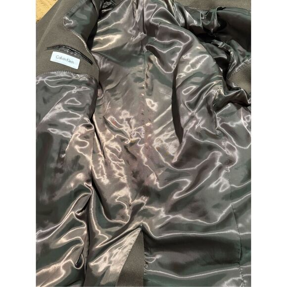 Calvin Klein brown wool and cashmere blend 44R coat button front size L - Picture 5 of 9